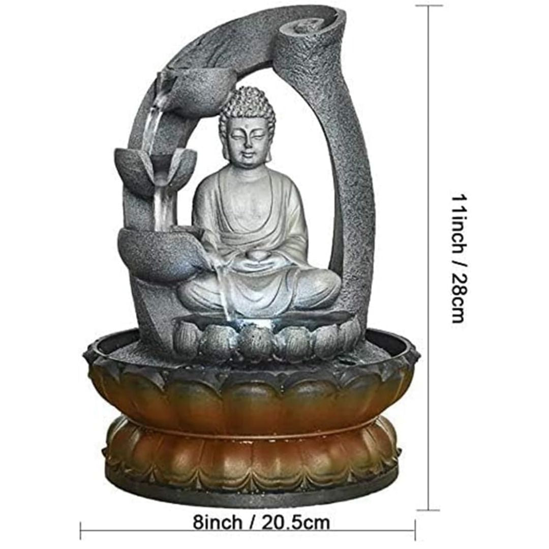 Amira – Dekorativer Buddha-Zierbrunnen mit fließendem Wasser