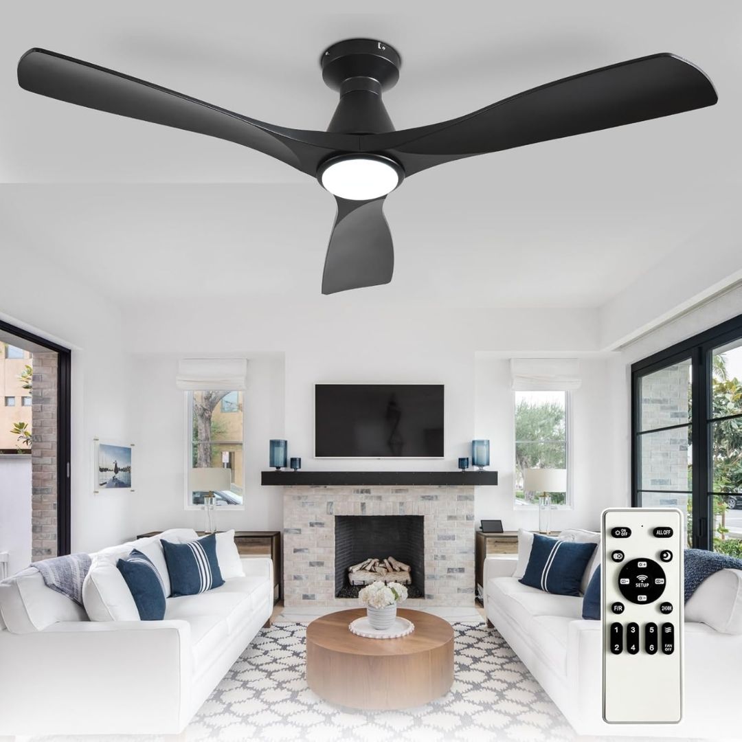 Malte – Moderner Deckenventilator mit integrierter LED-Beleuchtung