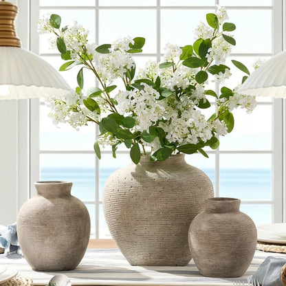 Svenja – Dekorative Keramik-Vase im rustikalen Vintage-Design
